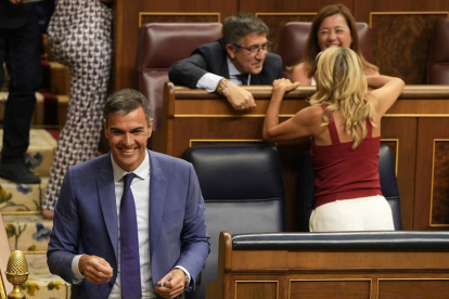 El president del govern espanyol en funcions, Pedro Sánchez, durant la sessió constitutiva de les Corts Generals.