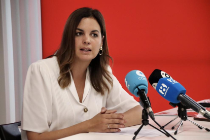 Sandra Gómez, alcaldable del PSOE en Valencia.