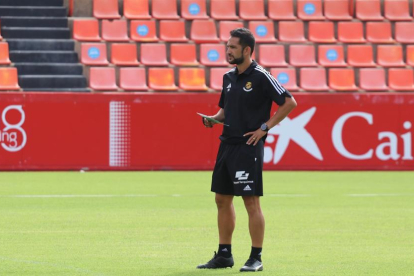 Dani Vidal en el primer entrenament de pretemporada.