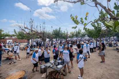 Imatge d'una edició anterior de la Paella popular a la Pobla de Mafumet.