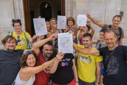 L'Assemblea va presentar aquest dilluns a la plaça de la Font els actes de protesta previstos.