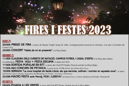 Fires i Festes Prades 2023