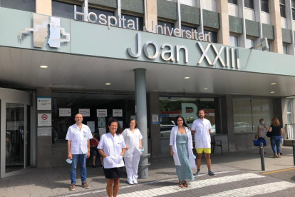 Membres del DIBIOMEC de l'IISPV i de l'Hospital Joan XXIII, de Tarragona, que ha fet possible la troballa.