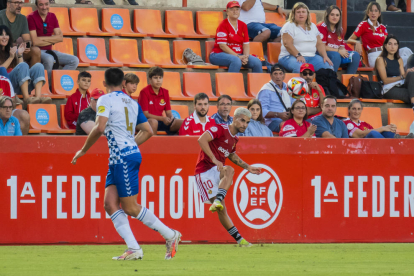 Andy Escudero va marcar el seu primer gol amb el Nàstic contra el Sabadell.