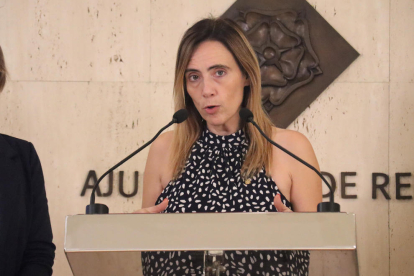 L'alcaldessa de Reus, Sandra Guaita, en la presentació del PAM 2023-2027.