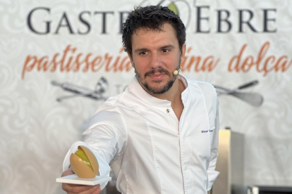 Miguel Guarro, director de pastisseria de l'escola Hofmann, al GastroEbre 2022.