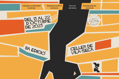 Cartell promocional de la vuitena edició del Festival Internacional de Curtmetratges de Vila-seca.