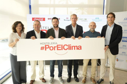 Presentació del projecte 'Hostelería #PorElClima' ahir al restaurant El Pòsit del Serrallo.