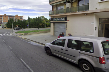 Imatge del bar on han entrat a robar aquesta matinada.