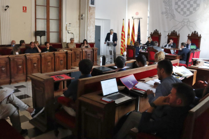 Imagen del pleno del ayuntamiento de Tarragona, este jueves.