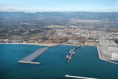 Simulació del futur contradic de Ponent al port de Tarragona.