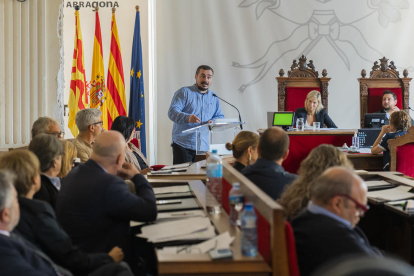 Imatge del darrer ple de l'Ajuntament de Tarragona, en el que es va aprovar la modificació de les ordenances fiscals.