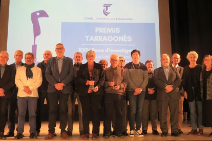 Autoritats, representants i guanyadors dels Premis Tarragonès 2023.