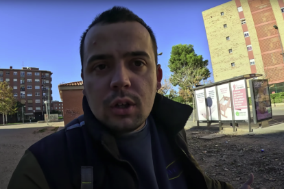 Imagen del video que grabó en Campclar el youtuber catalán BCN a pie de calle.