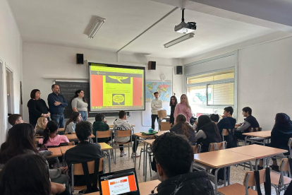 Imagen de un aula durante el proyecto.