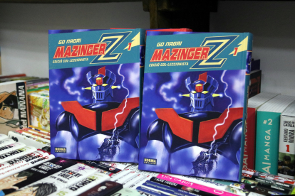 El manga en català 'Mazinger Z' de Norma Editorial a Arkham Comics de Barcelona.