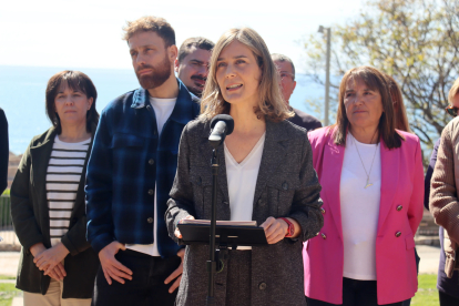 La candidata de Comuns Sumar, Jéssica Albiach, a la presentació de la candidatura a la demarcació de Tarragona pel 12-M.