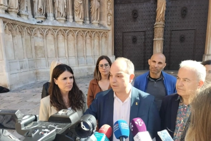 Mònica Sales i Jordi Turull han presentat a Tarragona les propostes en matèria de llengua i cultura.