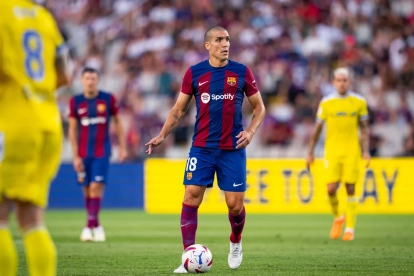 Oriol Romeu en un partit d'aquesta temporada amb el Barça.