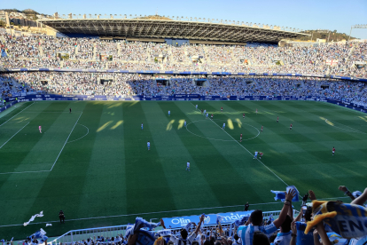 Imatge del partit Màlaga-Nàstic