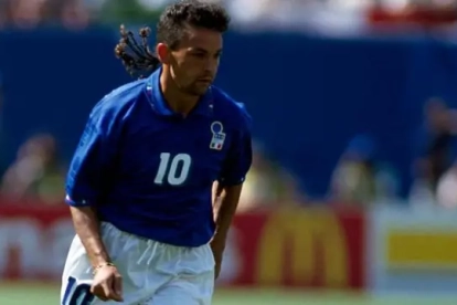 L'italià Roberto Baggio va ser un dels millors futbolistes del món durant els anys 90.