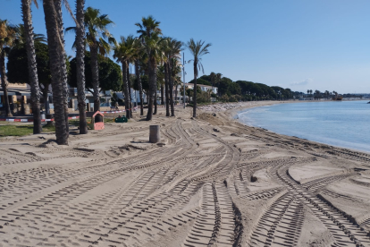 Platja de l'Ardiaca de Cambrils després dels treballs.