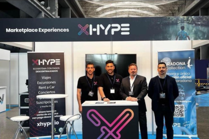 Els fundadors d’xHype, Francesc Murcia, Sergi Candel, Juan Luis de Paz i Carlos Morillo.