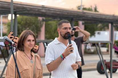 El conseller Nacho García durant el seu pregó a les festes de Campclar