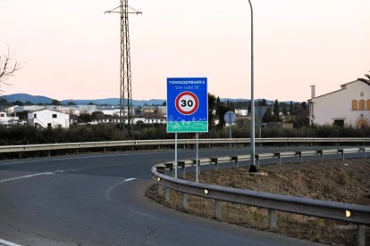 Zona del futur carril bici de Torredembarra.