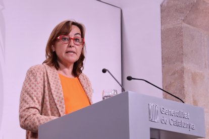 La nova portaveu del Govern, Sílvia Paneque, compareix després del Consell Executiu d'aquest dimarts