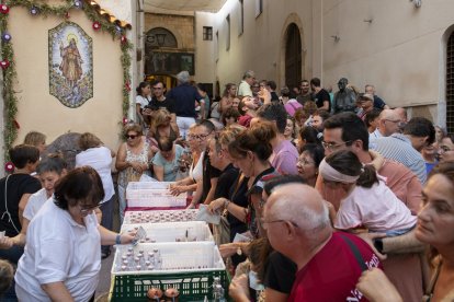 Arribada de l'aigua de Sant Magí a Tarragona.