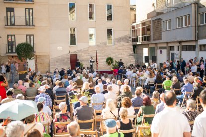 Imatge de l'acte institucional amb motiu de la Diada Nacional de Catalunya a Reus.