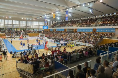 El Palau d’Esports Catalunya, ple de gom a gom durant la final d’ahir.