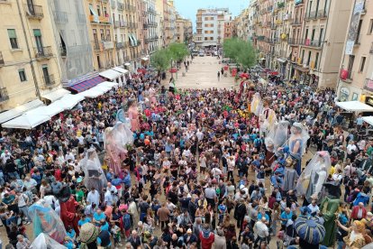 Imatge de la Plaça de la Font moments abans del pregó