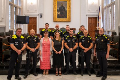 Acte de benvinguda als nous agents de la Guàrdia Urbana de Reus.