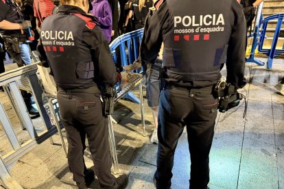 Dispositiu dels Mossos d'Esquadra.