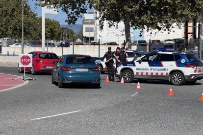 Imatge del dispositiu policial a Vila-seca.