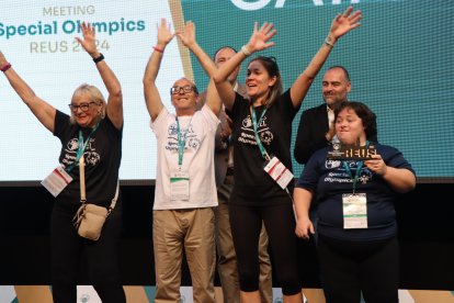 Imatge de la cloenda dels Meeting Special Olympics a Reus