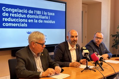 Imatge de la Roda de premsa de presentació de les Ordenances fiscals 2025.