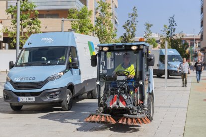 Imatge d’arxiu dels equips de Reus Net per al servei de neteja viària