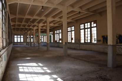 Fotografia d’arxiu de l’interior de la Tabacalera, edifici que serà el centre neuràlgic del futur districte tecnològic de Tarragona