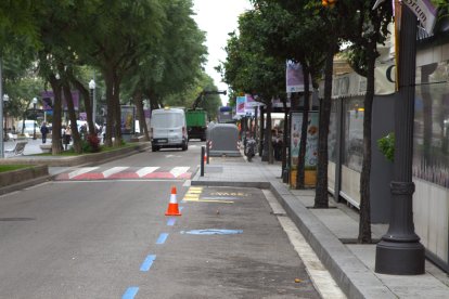 Ja han començat els treballs previs per convertir l'última coca de la Rambla per vianants.