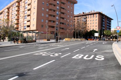 El nou intercanviador de Battestini el dia de la seva inauguració.