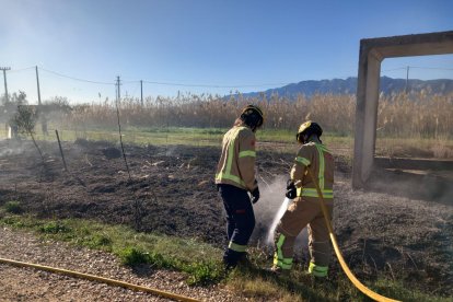 Imatge de la zona afectada per l'incendi