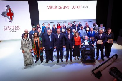 Premiats amb la Creu de Sant Jordi.