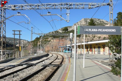 Imatge d'arxiu de l'estació de tren la Plana Picamoixons.