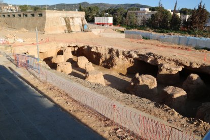 Restes arqueològiques aparegudes davant de l'HTVC durant les obres d'ampliació del centre