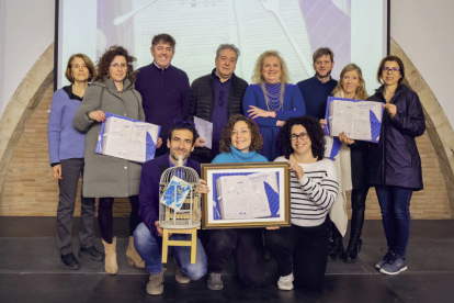 Impulsors i col·laboradors del Festivalet Blau en la presentació aquest dilluns a Tarragona.