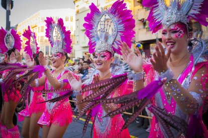 Entrada del Rei Carnestoltes i la Concubina a la plaça Corsini.