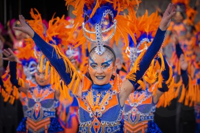 Entrada del Rei Carnestoltes i la Concubina a la plaça Corsini.